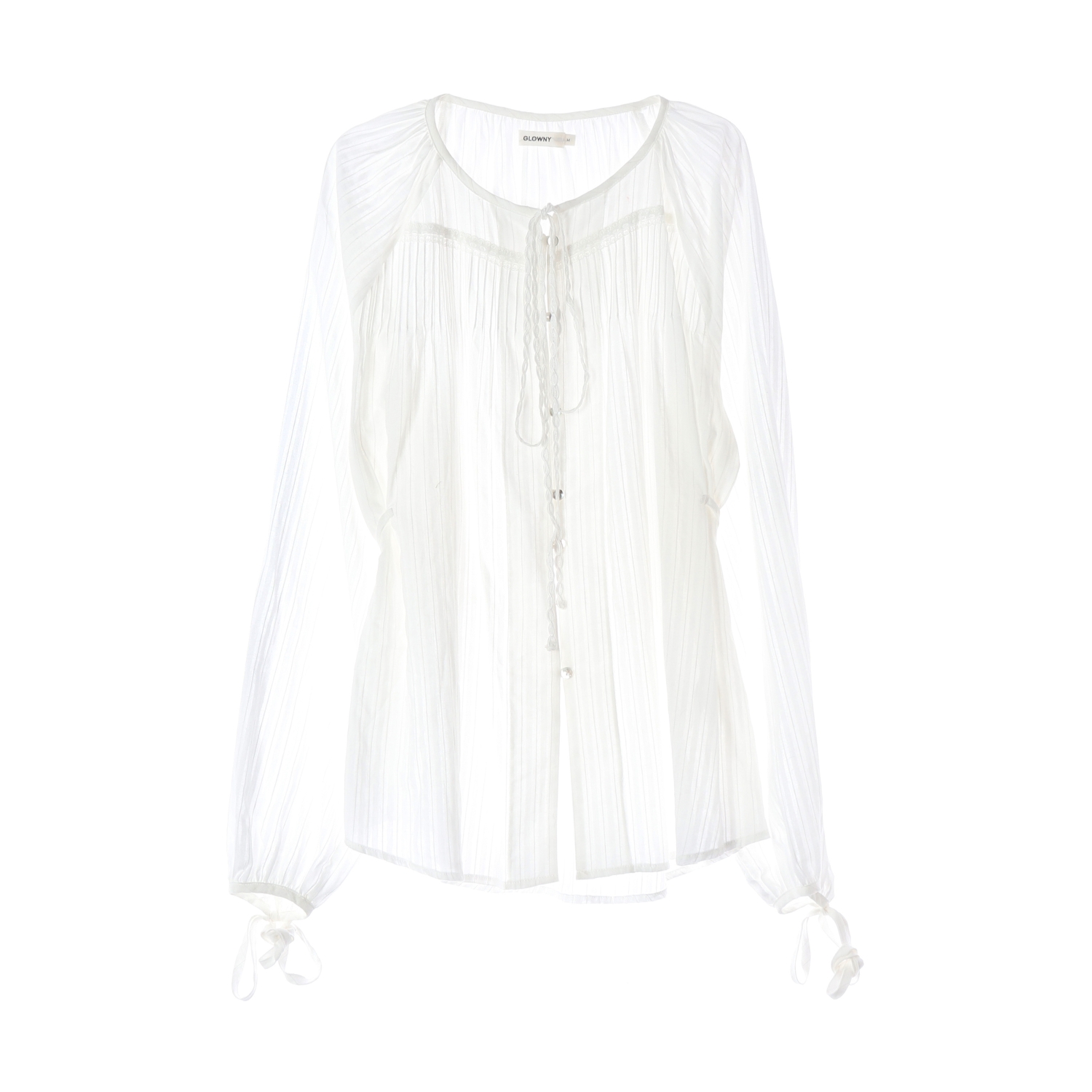 글로니 26SS MISTY SHEER 미스티 쉬어 블라우스 - 뉴오프
