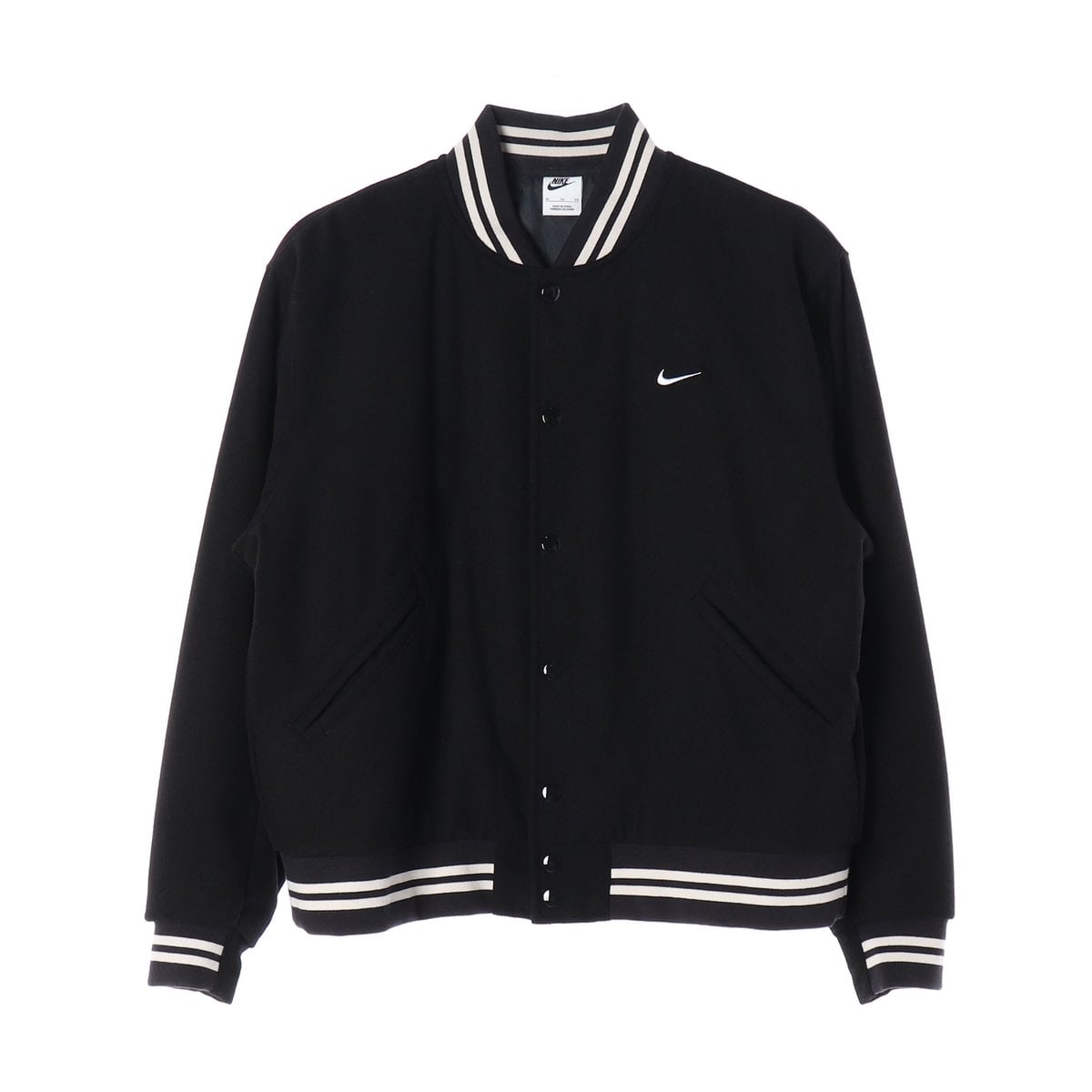 나이키 22FW 블랙 NSW 어센틱 바시티 자켓 울 재킷 블루종 점퍼 XL
 이미지 1