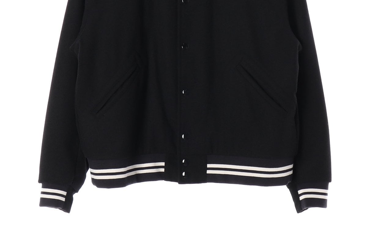 나이키 22FW 블랙 NSW 어센틱 바시티 자켓 울 재킷 블루종 점퍼 XL
 상세 이미지 5