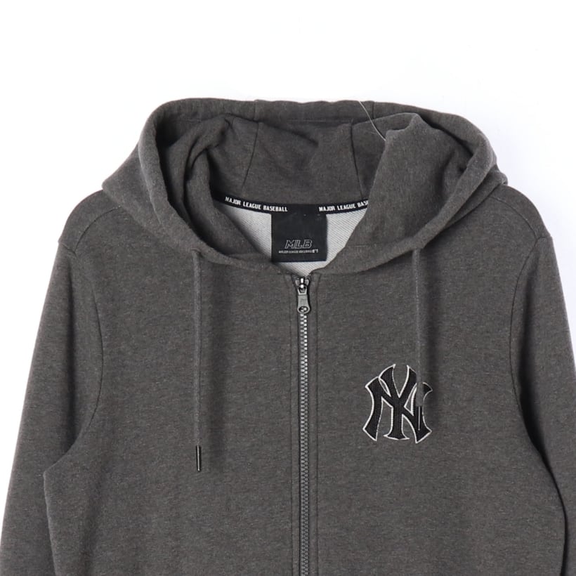 MLB 엠엘비 NY 뉴욕양키즈 후드 집업 점퍼 재킷 그레이 S 상세 이미지 3