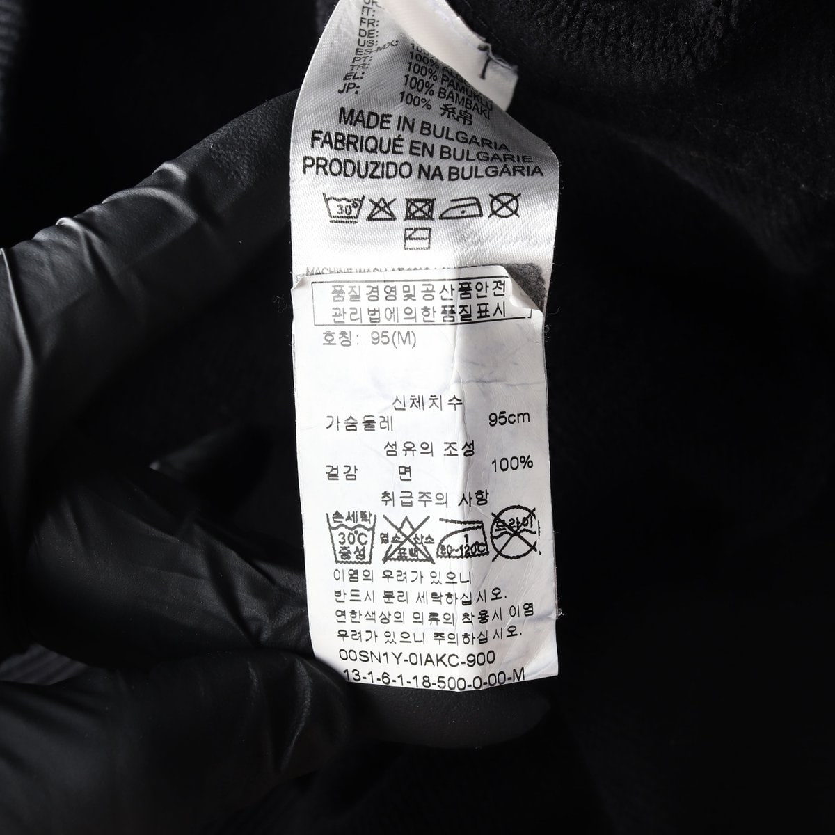 디젤 오버핏 레글런 맨투맨 스웨트셔츠 블랙 M 이미지 7