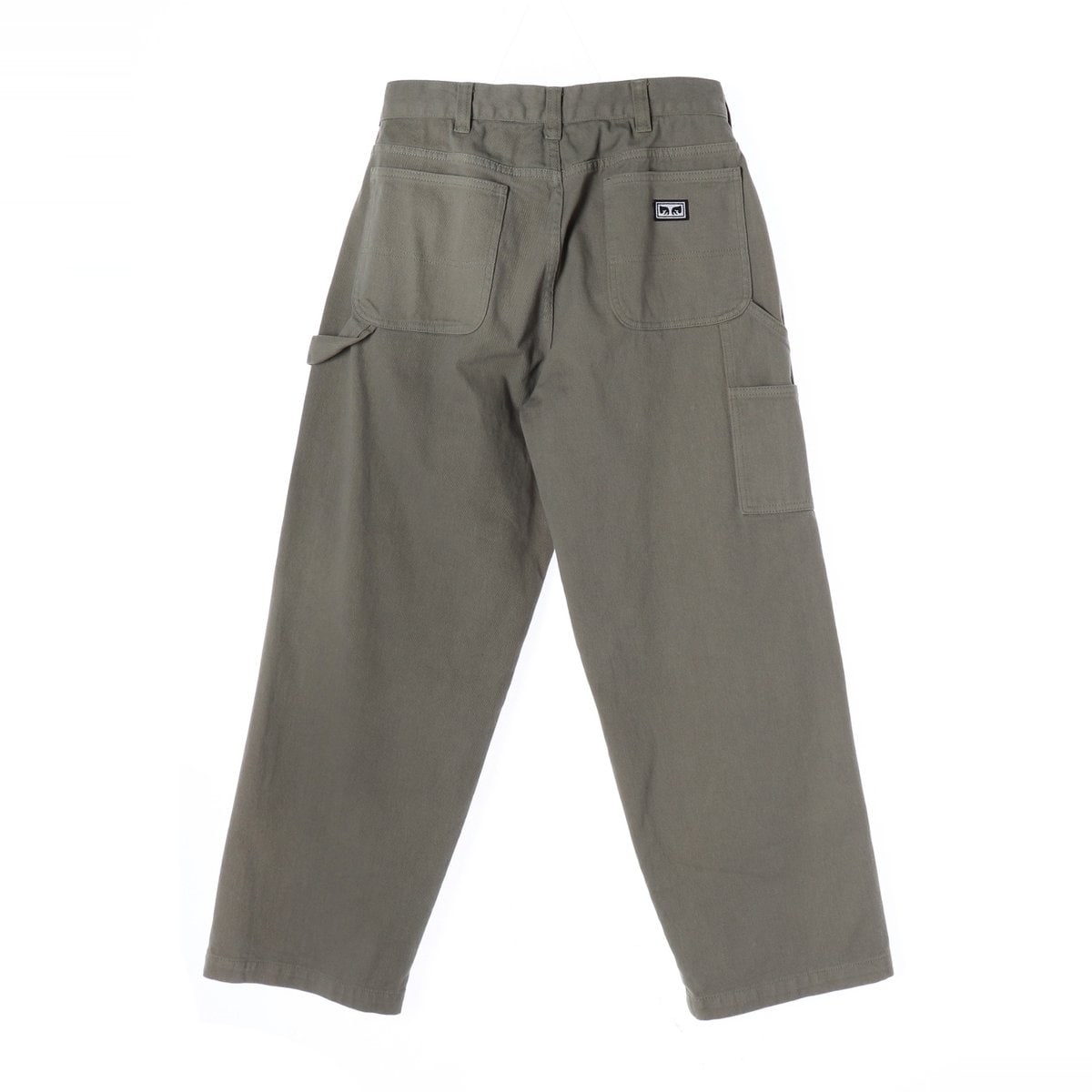 오베이 와이드 카고 더블니 카펜터 워크 팬츠 카키 이미지 2